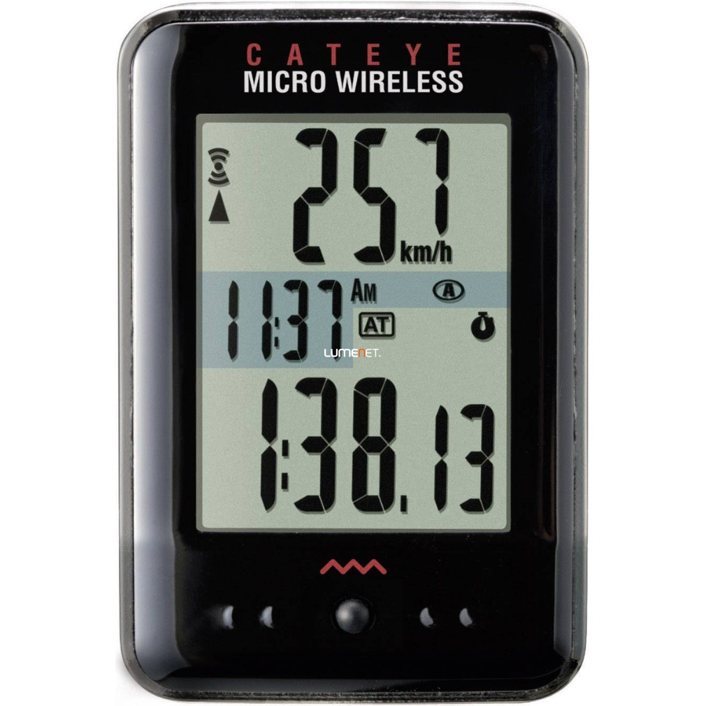 Computer pentru bicicletă, fără fir, negru Cateye (Micro)