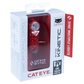   Lumină reîncărcabilă pentru bicicletă, Cateye (Sync kinetic)