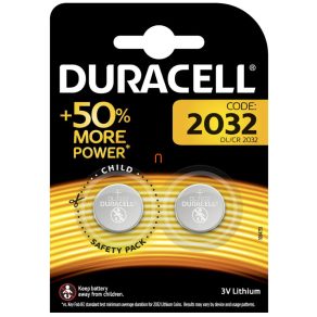 Baterie buton litiu Duracell CR2032 3V, 2 bucăți