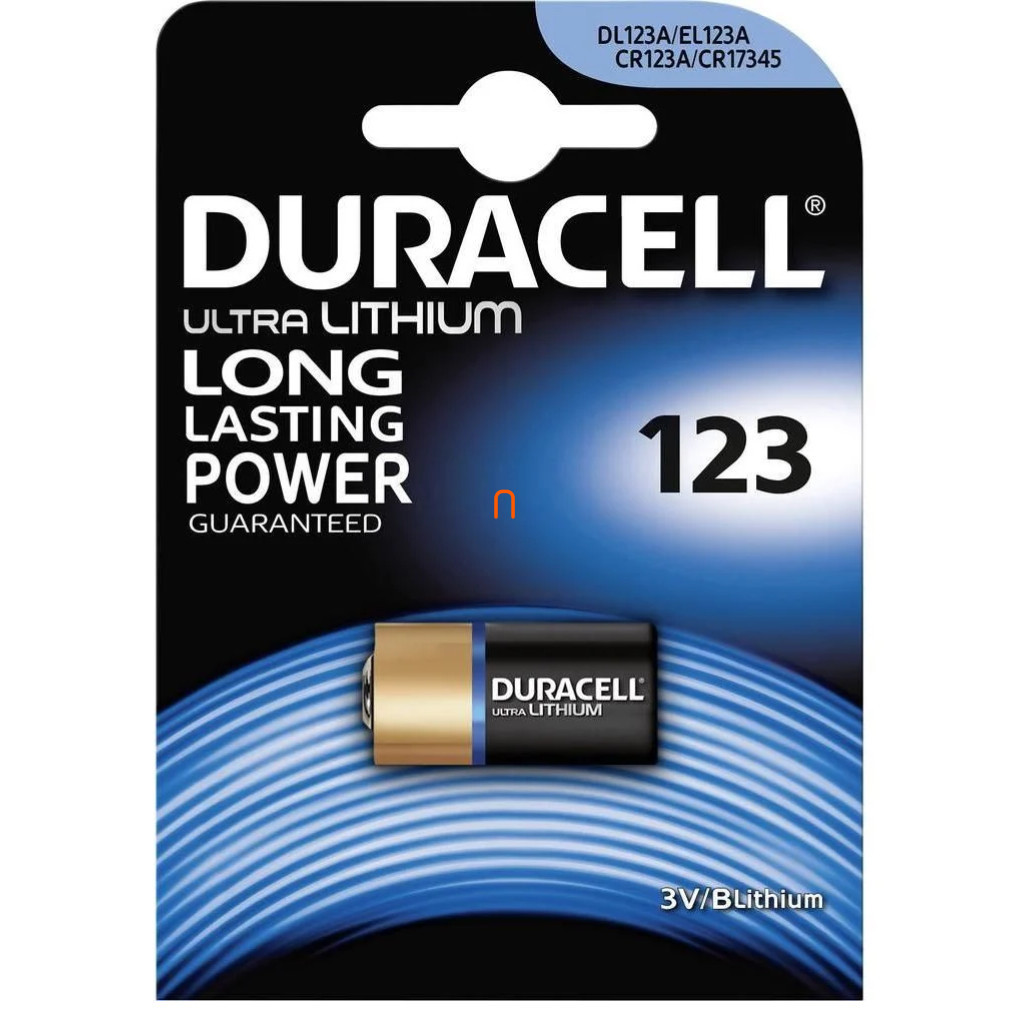 Baterie foto Duracell litiu CR123 3V