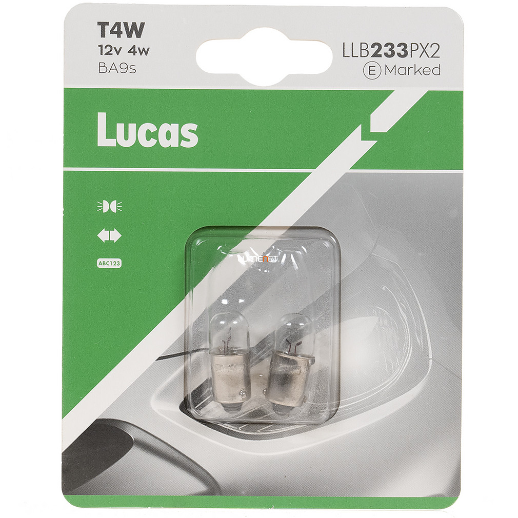 Bec indicator Lucas 12V T4W, 2 buc/blaster