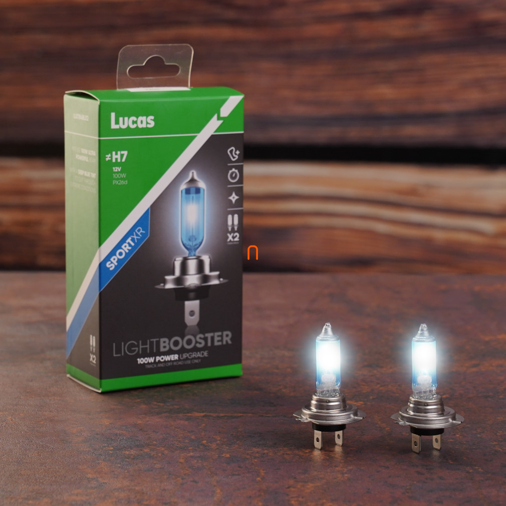 Lucas LightBooster SportXR H7 becuri auto 12V 100W, 2 buc/pachet