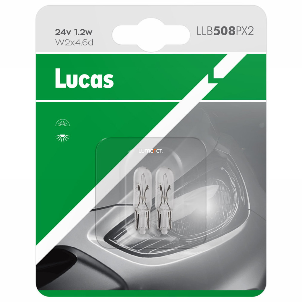 Lucas 24V W1,2W indicator luminos, 2 buc./blister
