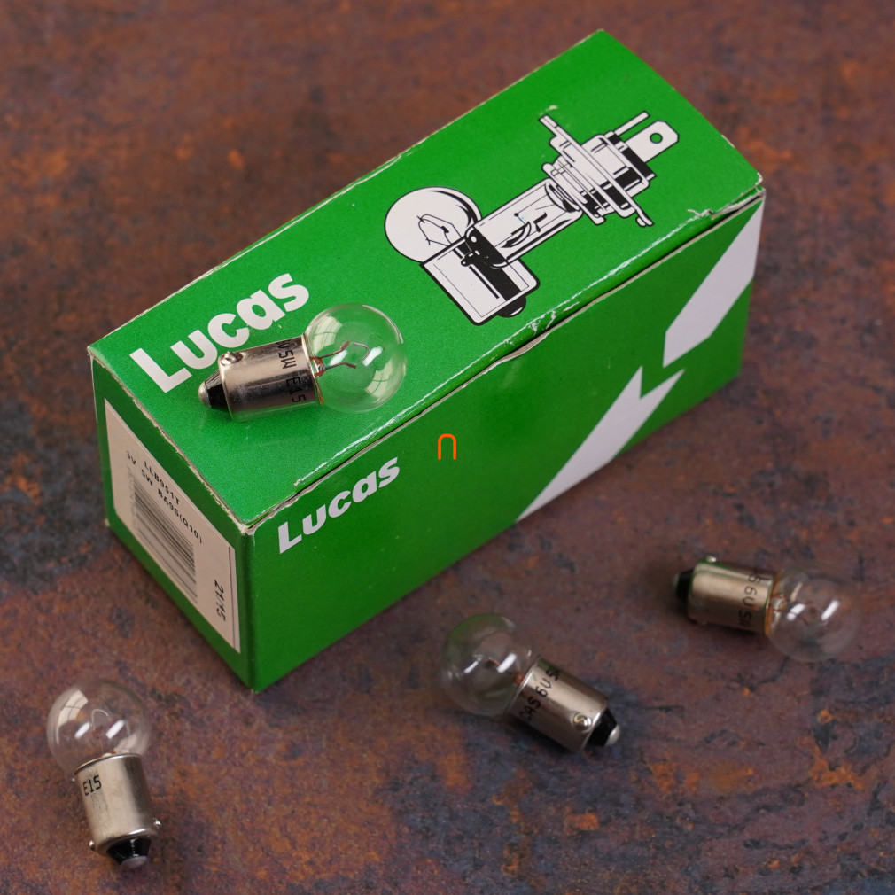 Bec indicator motocicletă Lucas 6V 5W, 10 buc/pachet