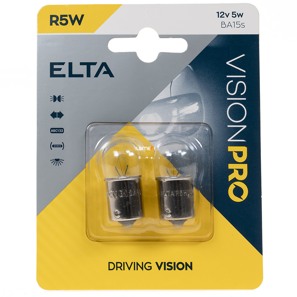 Bec indicator Elta Vision Pro 12V R5W, 2 buc/blaster