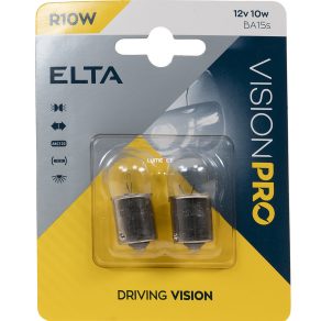   Bec indicator Elta Vision Pro 12V R10W, 2 bucăți/ambalaj blister