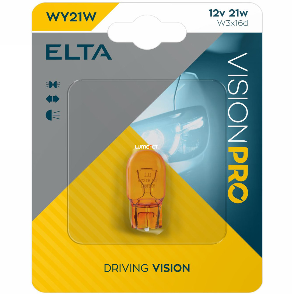 Elta Vision Pro T20 indicator luminos 12V 21W, galben, 1 buc./blister