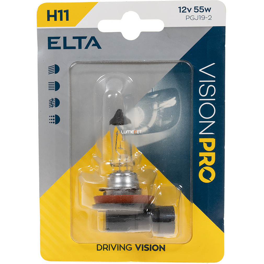 Elta Vision Pro H11 bec auto 12V 55W, 1 buc/blaster