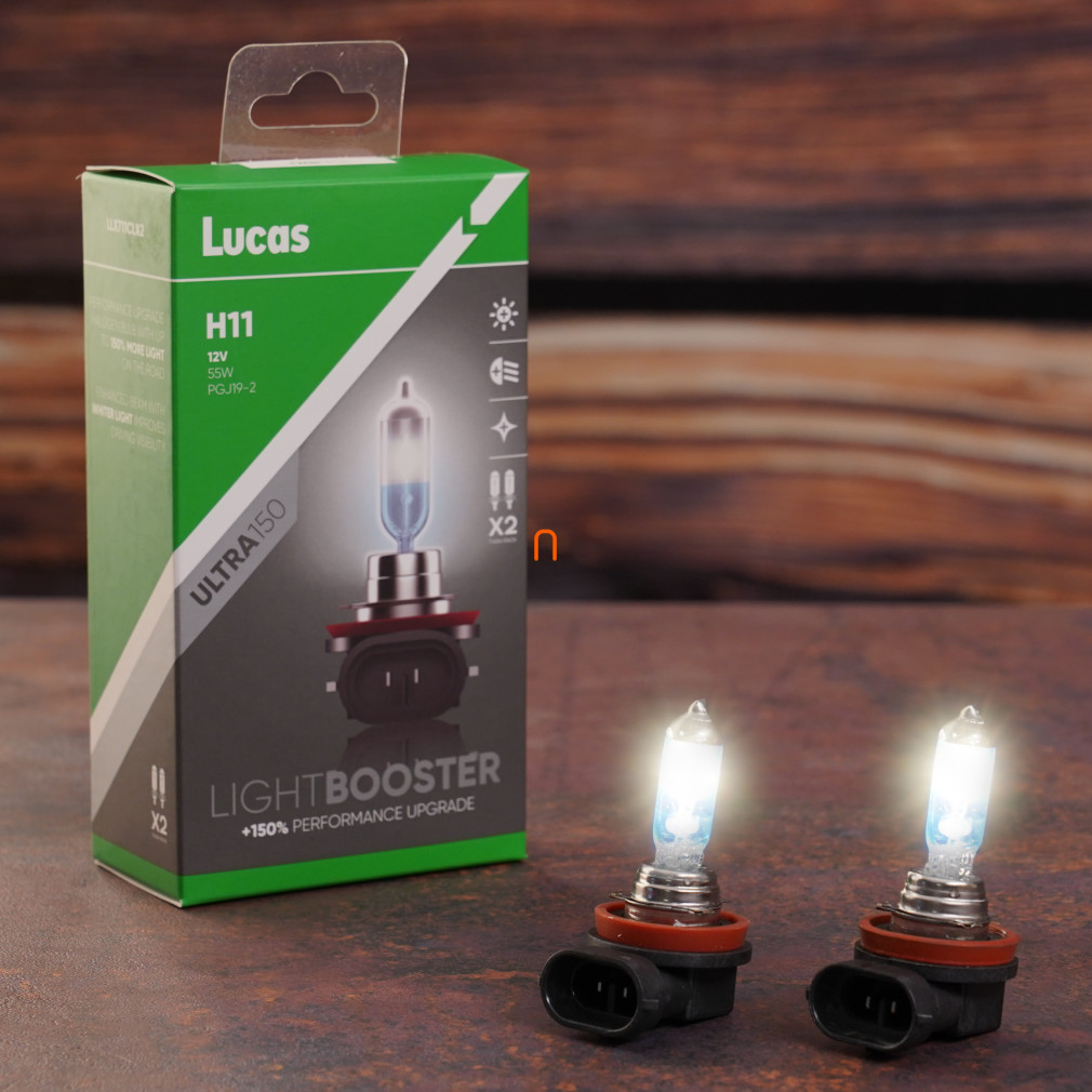 Lucas LightBooster H11 bec 12V 55W, +150%, 2 buc/pachet