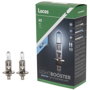   Bec auto Lucas LightBooster Blue H1 12V 55W, +50%, 2 bucăți/pachet