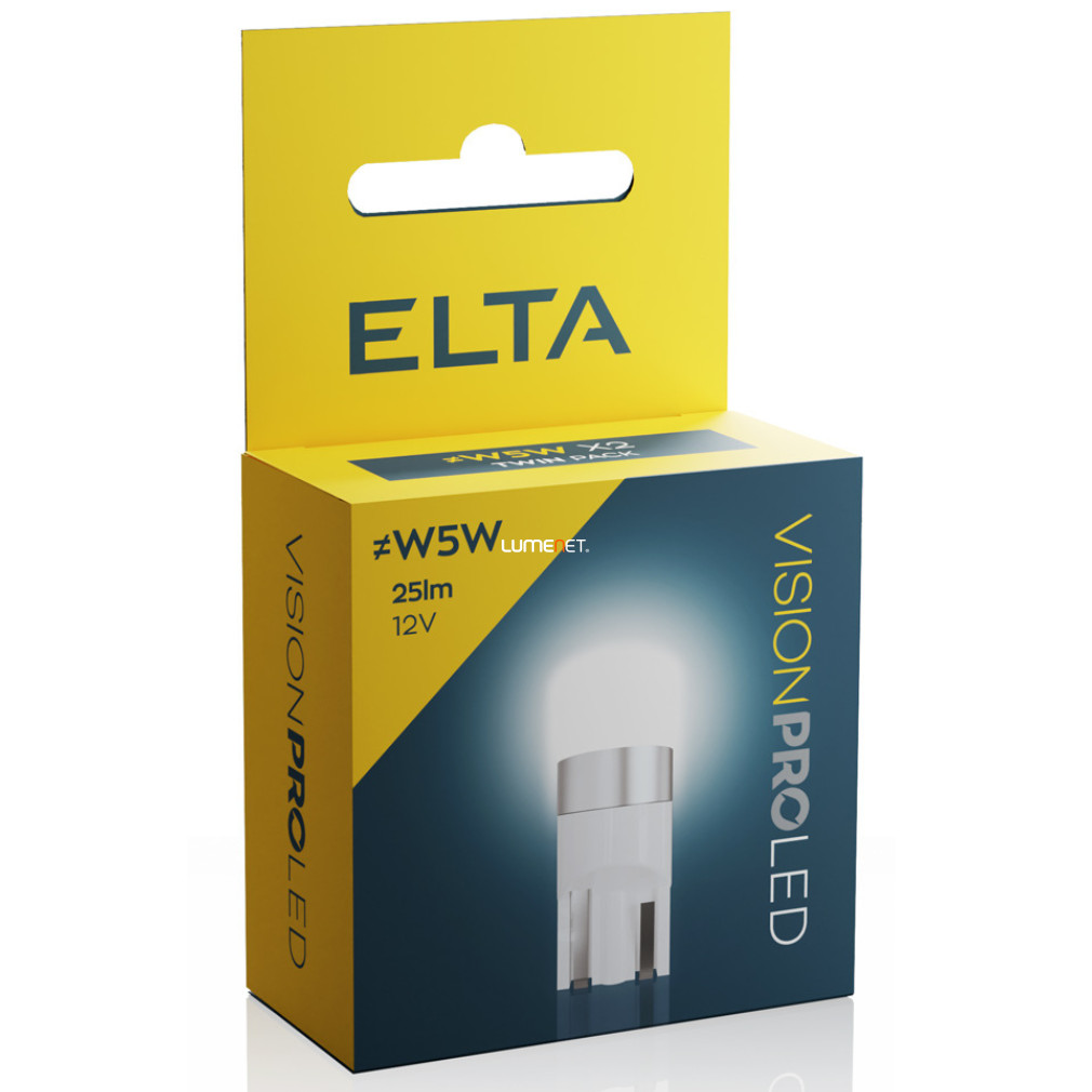 Elta Vision Pro W5W LED indicator 12V 1W, 2 buc/pachet