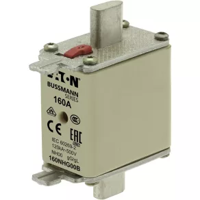  Siguranță Eaton NH 160 A, dimensiune din 000, 500 V c.a., gg/gl, siguranță NH 160 A 500 V gg/gl dimensiune 00-160NHg00b