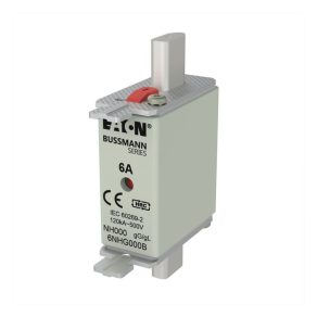   Siguranță Eaton NH 6A, dimensiune DIN 000, 500 V c.a., GG/GL, siguranță NH 6A 500 V dimensiune 000 GG MGL-6NHG000B