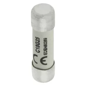   Siguranță cilindrică Eaton 10 x 38 mm, 500 V c.a., gg, siguranță cilindrică 10 x 38 25 A gg 500 V c.a. - C10G25