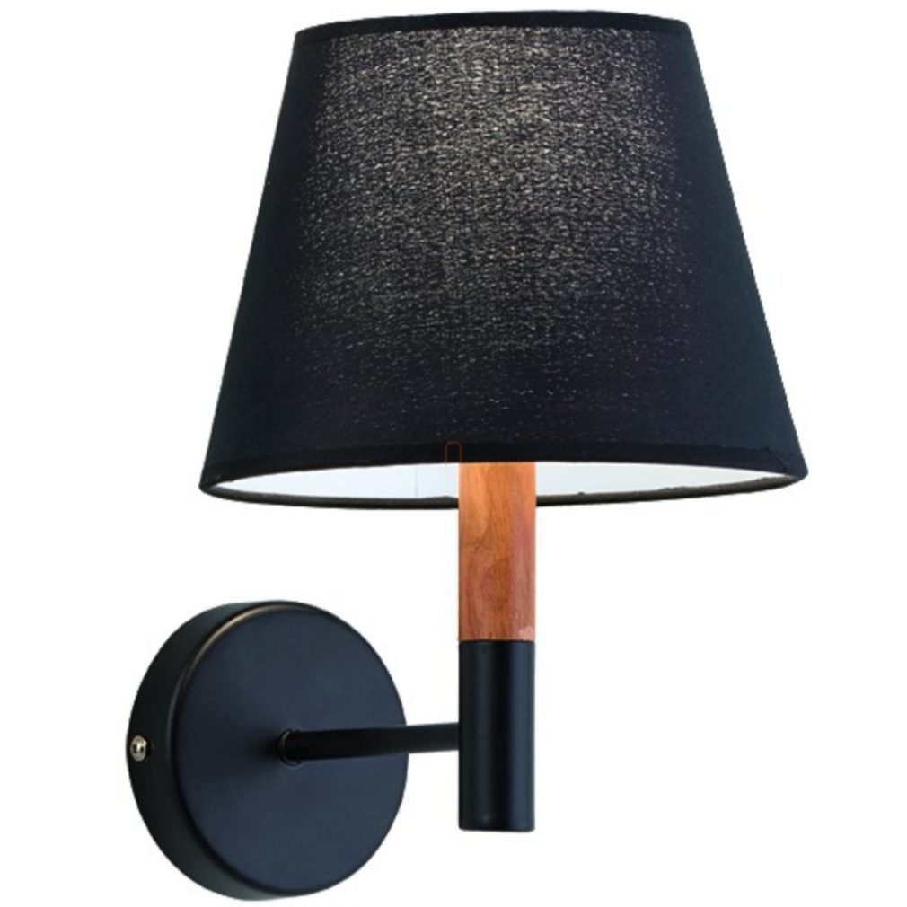 Viokef Villy lampă de perete, negru, cu 1xE27 soclu