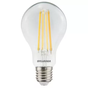   Bec LED tip bec COG 11W E27 1521 lm 2700 K, lumină albă caldă, unghi de iluminare 300°, Ra80, 230 V, ToLEDo RT GLS CL, transparent, dxh=70x126 mm, 0029333, Sylvania