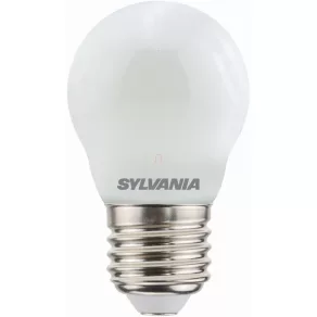   Bec LED sferic E27  4,5 W 470 lm 2700 K 230 V reglabil, finisaj mat-satinat Sylvania ToLEDo RT Ball  0029493 reglabil