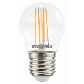   Bec LED sferic mic 4,5 W E27 470 lm 2700 K alb cald COG, unghi de iluminare 300°, Ra80, 230 V, ToLEDo RT Ball transparent 0029503 Sylvania
