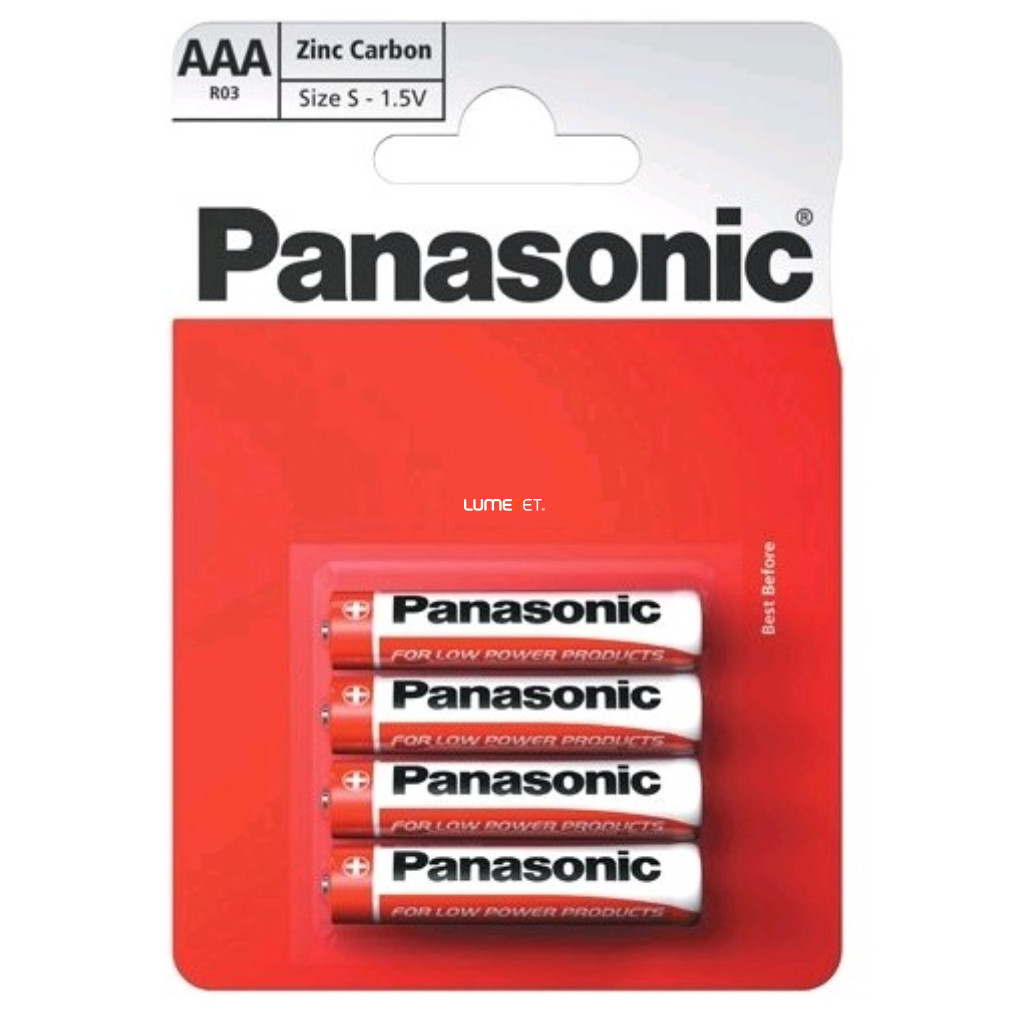 Panasonic baterii micro AAA cu durată de viață extinsă, 4 bucăți/blister