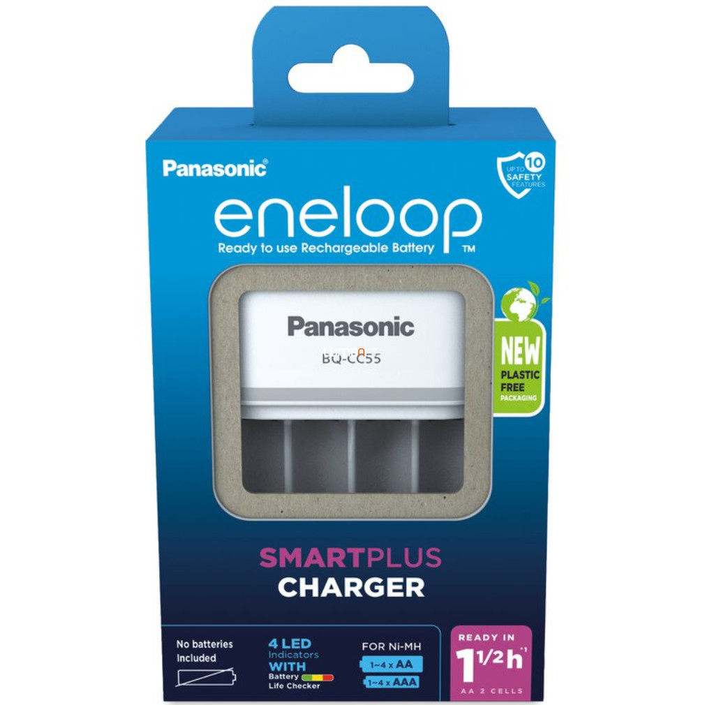 Eneloop SmartPlus încărcător de baterii AA/AAA pentru încărcarea a 1-4 baterii