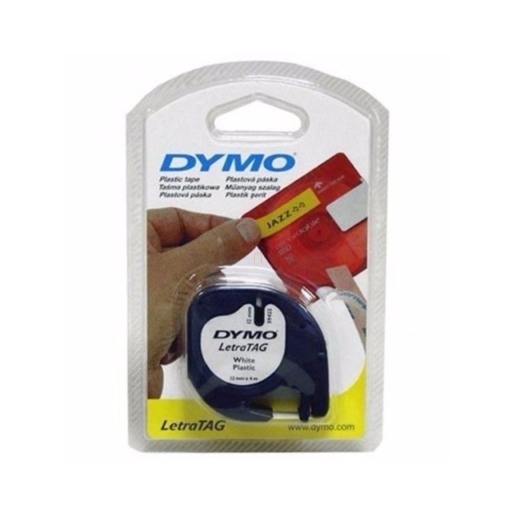 Bandă Dymo Letratag hârtie albă 59421 12 mm x 4 m