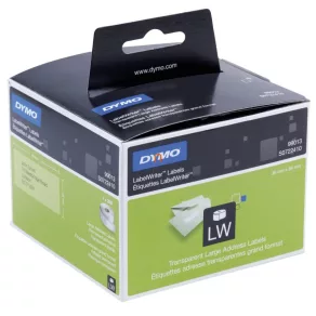   Etichetă Dymo LabelWriter, transparentă, 89 x 36 mm, 260 buc./rolă (99013) S0722410