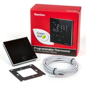   Termostat Raychem GREEN-LEAF-EU Ecran tactil, termostat de cameră programabil IP20, poate fi instalat într-o cutie rotundă standard de 65 mm