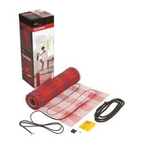   QuickNet-90, 2,5 m², 225 W  Plasă de încălzire autoadezivă cu două fire, ecranată, grosime 3,5 mm, dimensiuni 0,5 m x 5,0 m, putere 90 W/m²  230 V   (R-QN-N-2,5M2/T0)