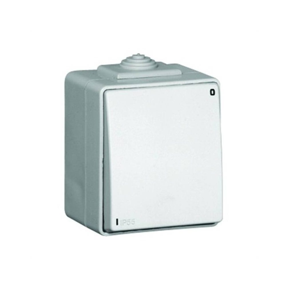 Elko Ep comutator bipolar, alb, IP65 (48021-CBR)