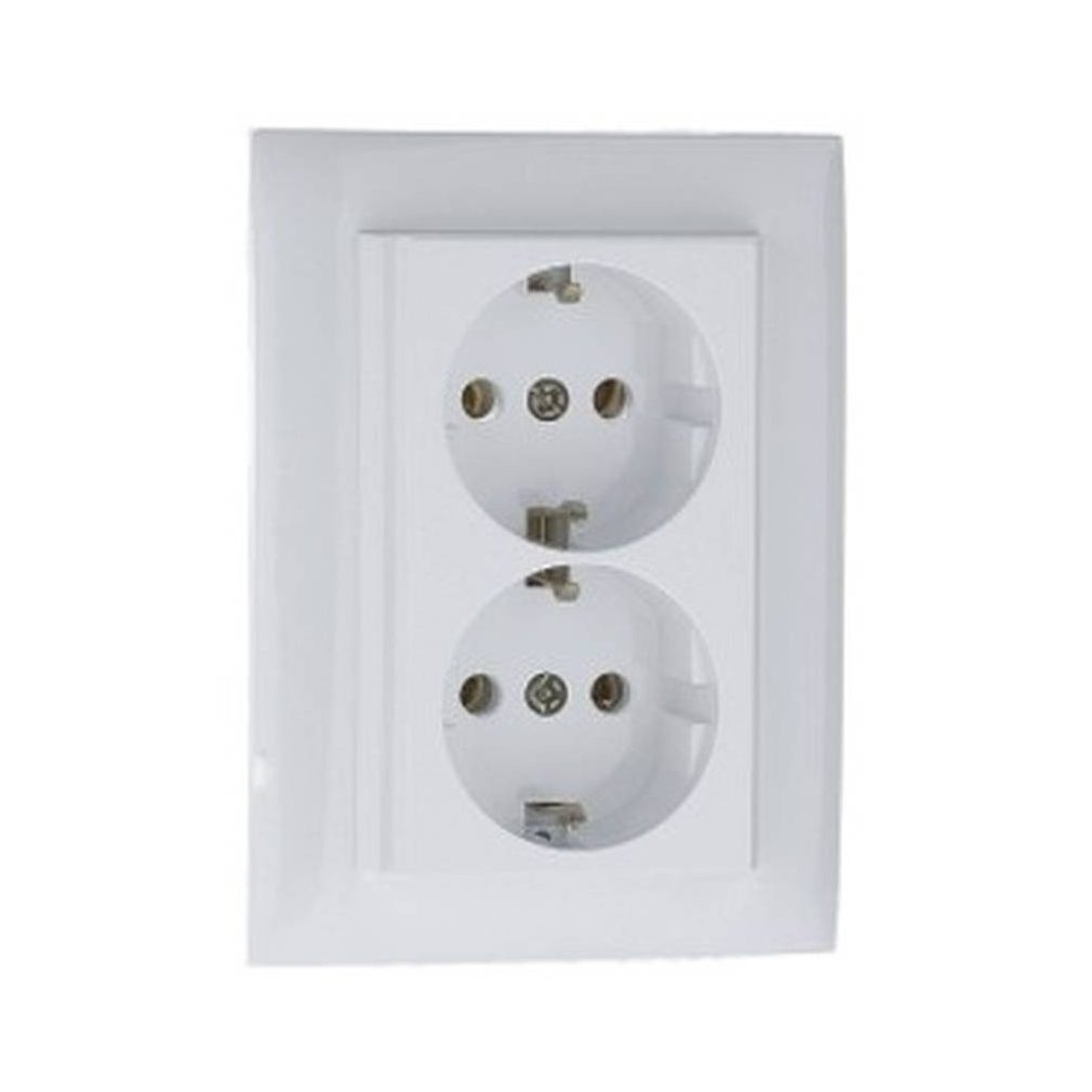 Elko Ep dublu conector, alb (90331-CBR)
