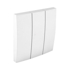   Efapel Logus90 tastatură triplă, capac comutator, alb 90661 TBR