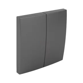 Capac pentru două taste Efapel Logus90, gri 90611 TIS