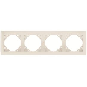   Efapel Logus90 Aquarella cadru cvadruplu, alb gheață 90940 TGE