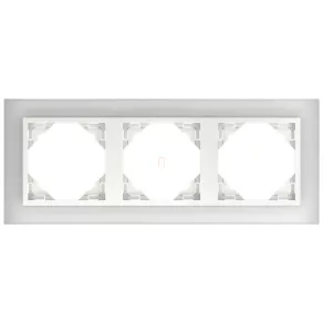   Rama triplă Efapel Logus90 Crystal, cristal/alb gheață 90930 TCG