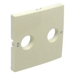   90776 TMF Placă de acoperire pentru conector R-TV, fildeș, Elko Ep