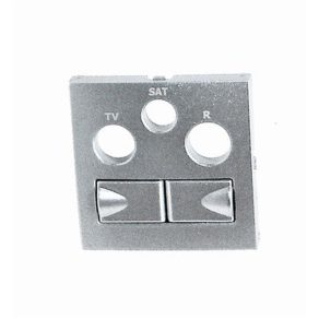   Efapel 90773 TAL Placă de acoperire 21546 pentru priză multimedia, aluminiu