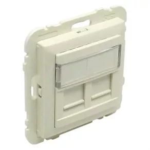   Efapel 90442 SMF Capac pentru conector dublu RJ45, culoare fildeș