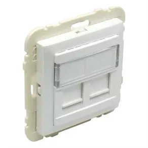   Efapel 90442 SGE Capac pentru conector dublu RJ45 (fără conector), culoare gheață