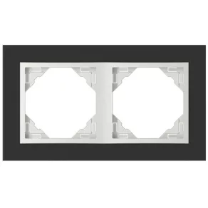  90920_TEG Crystal Ramă dublă, cristal negru/gheață, Elko Ep