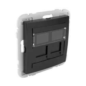 Efapel 90442 SPM Capac pentru conector dublu RJ45, negru