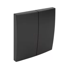 Efapel Logus90 capac pentru două taste, negru 90611 TPM