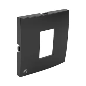   90751_TPM Placă de acoperire pentru conector RJ 45, negru, Elko Ep