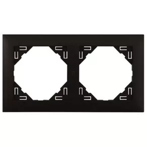 Efapel Logus90 Aquarella ramă dublă negru mat 90920 TPM