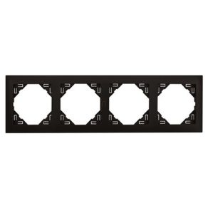 Efapel Logus90 Aquarella ramă cvadruplă, negru 90940 TPM