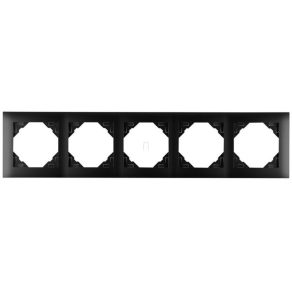 Efapel 90950 TPM Cadru din cinci piese, AQUARELLA, negru