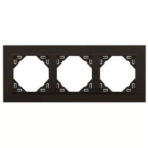 Efapel 90930 TRR ANIMATO ramă triplă, negru