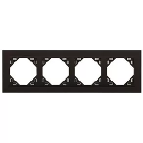Efapel 90940 TRR ANIMATO, ramă de dimensiunea 4. Negru