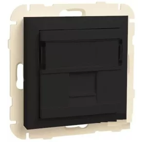 Efapel 90441_SPM RJ45 Capac simplu, de culoare neagră