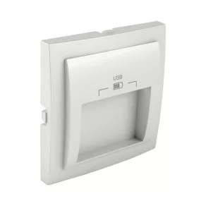   Efapel Logus90 capac dublu pentru porturi USB, alb gheață 90673 TGE