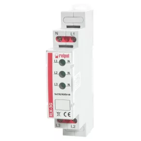   Relpol RLK-3K Indicator modular trifazic cu 1 LED roșu, 1 LED verde și 1 LED galben  863028